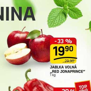 JABLKA VOLNÁ ,,RED JONAPRINCE" 1 kg