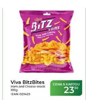 Viva BitzBites Ham and Cheese snack 100g 