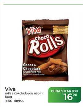 Viva Rolls rolls s čokoládovou náplní 100g