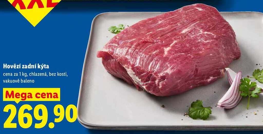 Hovězí zadní kýta, cena za 1 kg