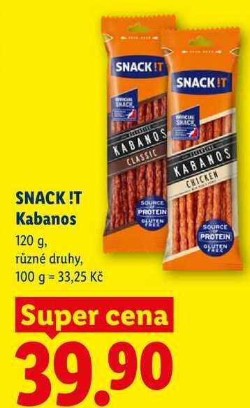 SNACK!T Kabanos, 120 g