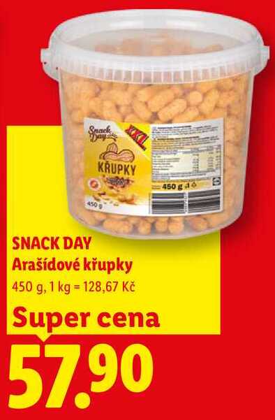 SNACK DAY Arašídové křupky, 450 g