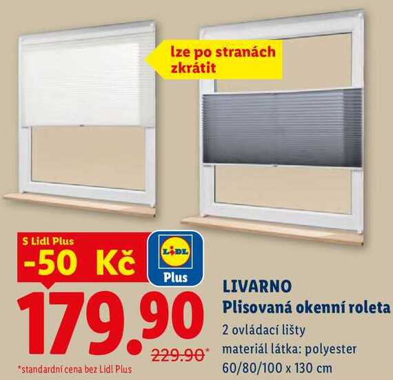 LIVARNO Plisovaná okenní roleta