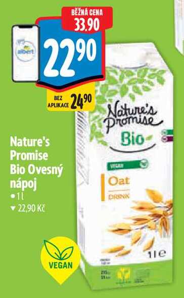 Nature's Promise Bio Ovesný nápoj, 1 l
