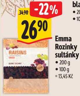 Emma Rozinky sultánky, 200 g