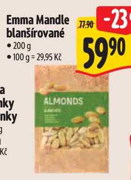 Emma Mandle blanšírované, 200 g