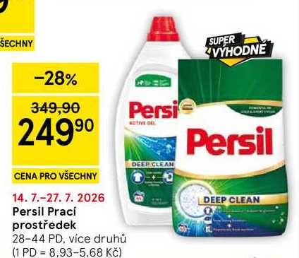 Persil Prací prostředek, 28-44 PD, více druhů