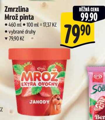 Zmrzlina Mrož pinta, 460 ml