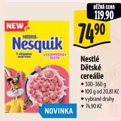 Nestlé Dětské cereálie, 300-360 g