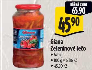 Giana Zeleninové lečo, 670 g