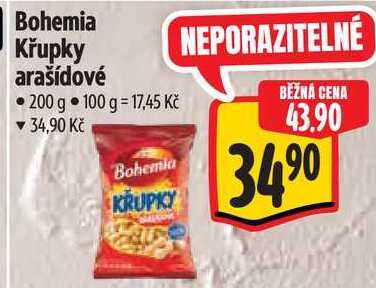 Bohemia Křupky arašídové, 200 g