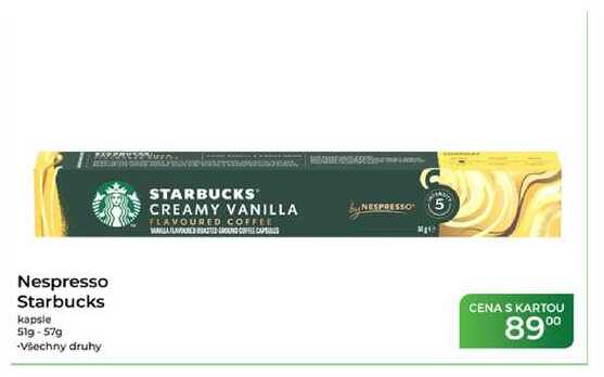 Nespresso Starbucks kapsle 51g-57 g