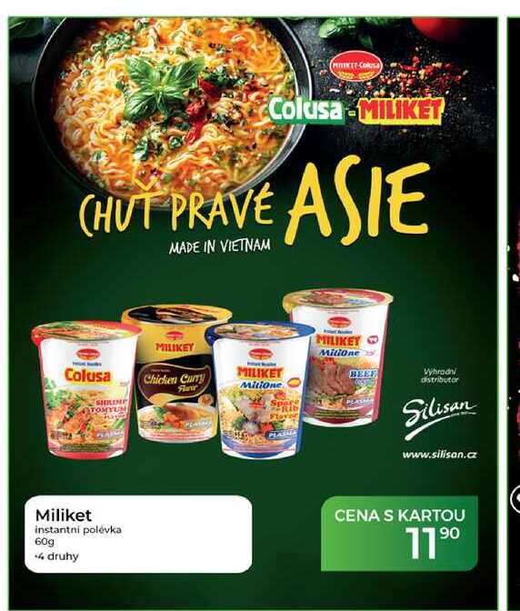 Miliket instantní polévka 60g