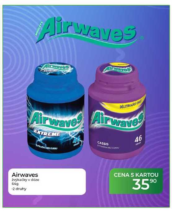 Airwaves žvýkačky v dóze 64g