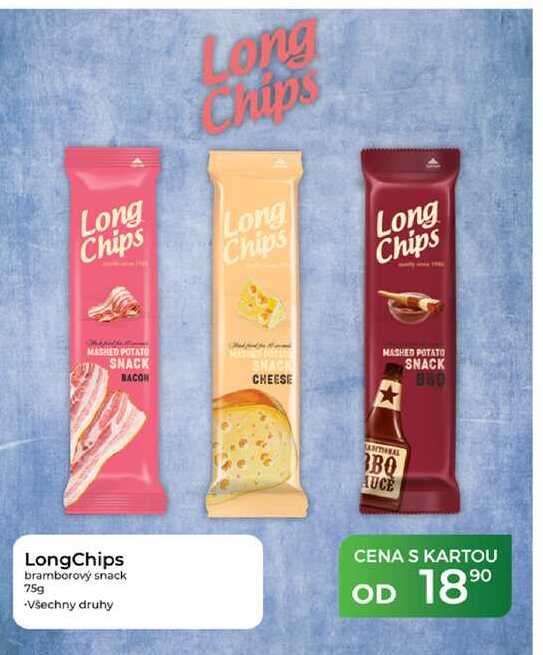LongChips bramborový snack 75g  