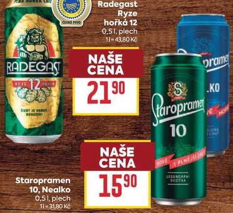 Staropramen 10 0,51, plech