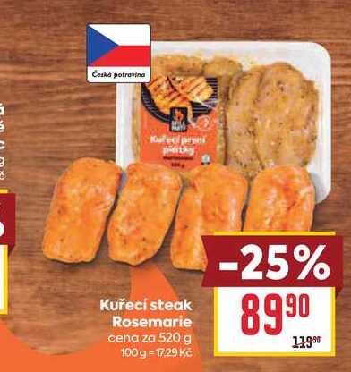 Kuřecí steak Rosemarie cena za 520 g