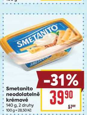 Smetanito neodolatelně krémové 140 g