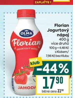 Florian Jogurtový nápoj 400 g