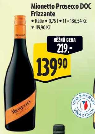 Mionetto Prosecco DOC Frizzante, 0,75 l