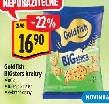Goldfish BIGsters krekry, 80 g