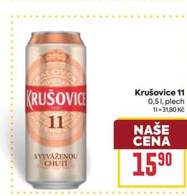 Krušovice 11 0,51, plech