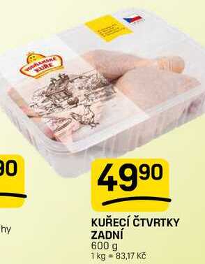 KUŘECÍ ČTVRTKY ZADNÍ 600 g