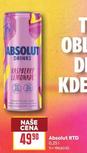 Absolut RTD 0,25l