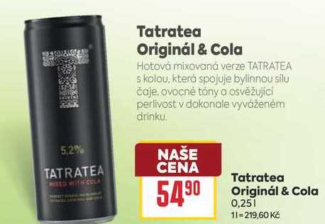 Tatratea Originál & Cola 0,25l