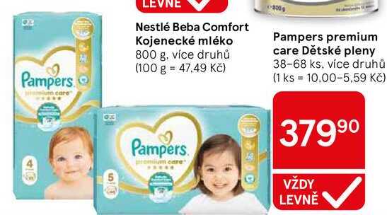 Pampers premium care Dětské pleny, 38-68 ks, více druhů
