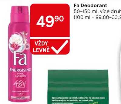 Fa Deodorant, 50-150 ml, více druhů