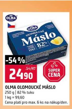 OLMA OLOMOUCKÉ MÁSLO 250 g 82% tuku