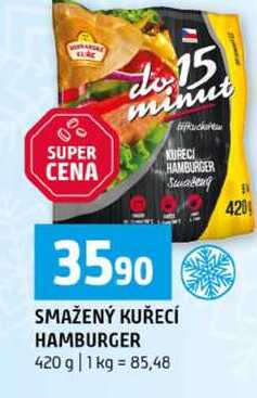 SMAŽENÝ KUŘECÍ HAMBURGER 420 g