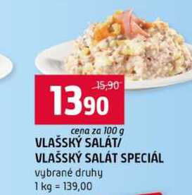 VLAŠSKÝ SALÁT VLAŠSKÝ SALÁT SPECIÁL vybrané druhy