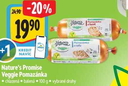 Nature's Promise Veggie Pomazánka, 100 g