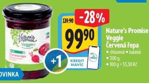 Nature's Promise Veggie Červená řepa, 300 g