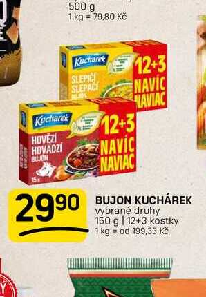 BUJON KUCHÁREK vybrané druhy 150 g