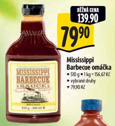 Mississippi Barbecue omáčka, 510 g