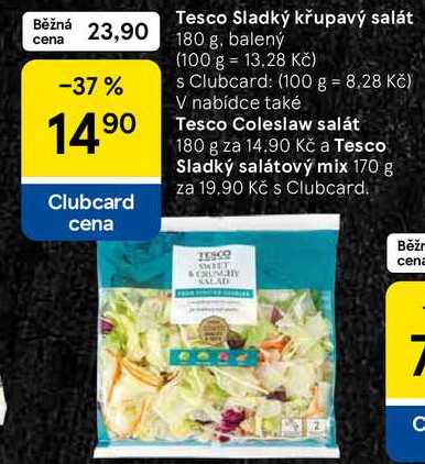 Tesco Sladký křupavý salát, 180 g, balený 