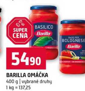 BARILLA OMÁČKA 400 g vybrané druhy 