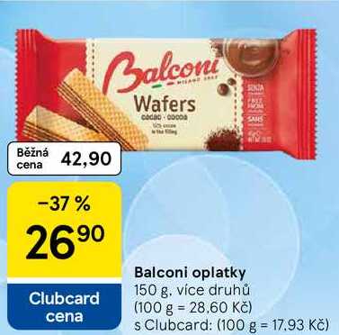 Balconi oplatky, 150 g