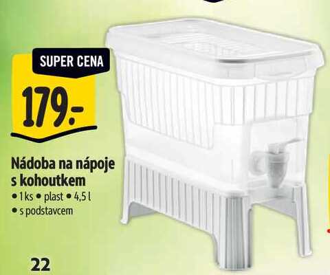 Nádoba na nápoje s kohoutkem