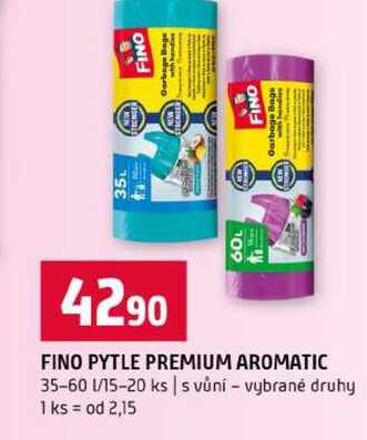 FINO PYTLE PREMIUM AROMATIC 35-60l 15-20 ks s vůní vybrané druhy
