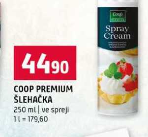 COOP PREMIUM ŠLEHAČKA 250 ml ve spreji