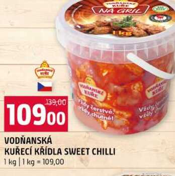VODŇANSKÁ KUŘECÍ KŘÍDLA SWEET CHILLI 1 kg