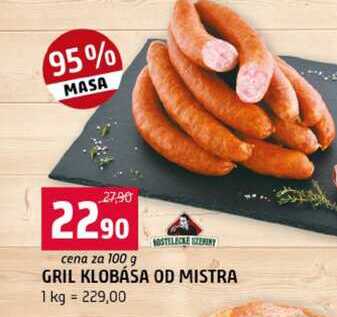 GRIL KLOBÁSA OD MISTRA 100g