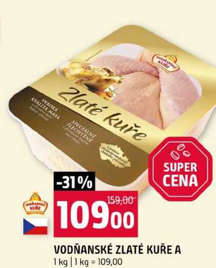 VODŇANSKÉ ZLATÉ KUŘE A 1 kg