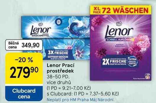 Lenor Prací prostředek, 38-50 PD