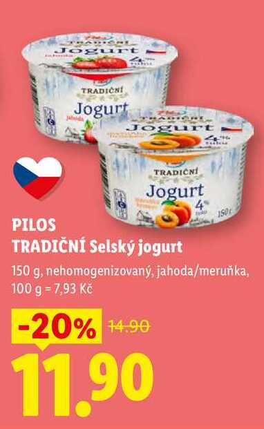 PILOS TRADIČNÍ Selský jogurt, 150 g