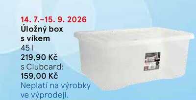 Úložný box s víkem, 45 l